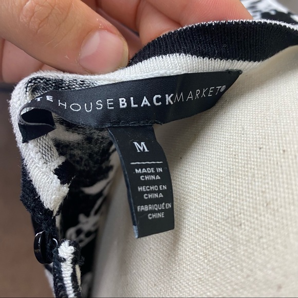 White House black market floral sweater shirt - Picture 5 of 6